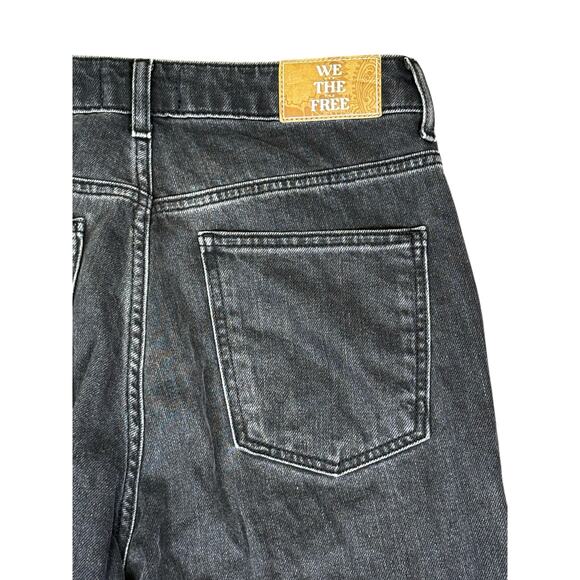 We The Free Pacifica High Rise Slim Straight Leg Jeans Women's 29 Faded Black - Picture 7 of 10